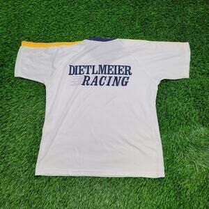 Vintage 80s Dietlmeier Racing Shirt Large 21x25 Motorsports USA